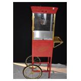 POPCORN MACHINE W/ BAGS, CORN ETC. 59" H X 24" W