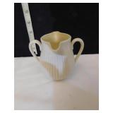 BELLEEK IRELAND DOUBLE SPOUT, DOUBLE HANDLE