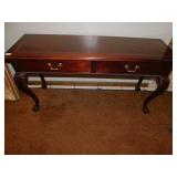 THOMASVILLE SOFA TABLE, 2 DRAWER FRONT 54" L X