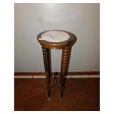 REPRODUCTION MARBLE INSET STAND 33" H