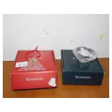 WATERFORD ORNAMENT AND CANDLE HOLDER W/ BOX