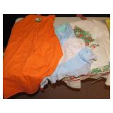 GROUP OF APRONS, FULL AND HALF, OWL, HALLOWEEN,