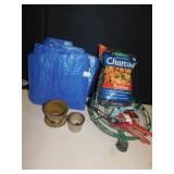 ROLLING PLANT STAND, TARP, GARDENING SUPPLIES