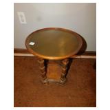 WINDSOR HERITAGE STURDY SIDE TABLE BRASS TOP 16"