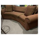 RUST COLORED SOFA 99" BY HOWARD MILLER