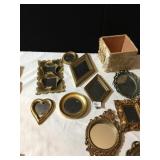 DECORATIVE MIRRORS, WOODEN BOX