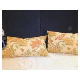 TWO BIRD MOTIF PILLOWS
