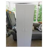 FORMICA 2 DOOR CABINET W/ SHELVES PRESSED WOOD