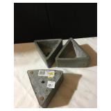 6" CEMENT TRIANGLE PLANTERS 14.99 EACH