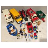 PLAYMOBILE SCHOOL BUS, AMBULANCE, FIRE ENGINE,