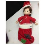 PRECIOUS MOMENT DOLL IN STOCKING W/ TAG