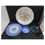 ROYAL DOULTON FLORAL ROUND PLATTER 14", ROYAL