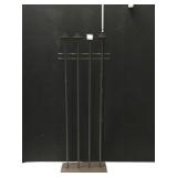 38" STANDING WROUGHT IRON TEA LIGHT CANDLE HOLDER