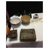 BRASS NAPOLEON BELL, HOLLAND BOWL WITH CRAZING,