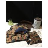 FLEISHMANS BAKING POWDER TIN, PLACE MATS, NAPKINS