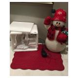 ANGELS LIGHT UP AND SNOWMAN FIGURE