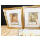 TWO GUSTAV KLIMT 9.5" X 11"