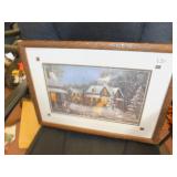 PINE RIDGE TRAILS WINTER SCENE BY BEN STOCHS 1994