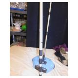 EXTENSION POLE AND FLOOR SWEEPER