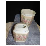 JACQUINE BEAUTIFUL TISSUE COVER AND WASTE CAN