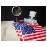 FLAGS, BRITTA, HEATING PAD, MAKEUP MIRROR