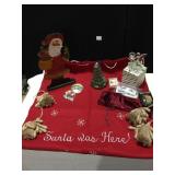 SANTA SACK, INCENSE, ANGEL CANDLE HOLDER, ETC.