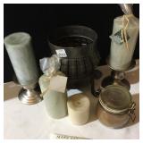 NEW CANDLES, TIN TAN, MARYKAY LOTION