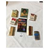 MATCHES, LIGHTERS, RICH CASTER CARD, ETC.