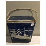 PREPAK BLUE COOLER, INSERT SLIGHTLY CRACKED, ROPE