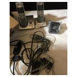 2 AT & T PHONES, SLIDE FOR LIGHT CONTROL