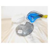 ART GLASS FISH WITH ATLANTIS NAME ON IT, ART