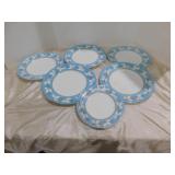 ROYAL DOULTON 5 DINNER PLATES, 1 LUNCH PLATE,
