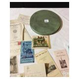 VINTAGE MAP, POST CARDS, LETTERS, ETC.