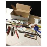 STAPLER, PENS, LEAD, ETC.