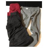 3 NEW CUDDL DUDS M BLACK PANTS