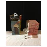 PUMPER, PAPER WEIGHT W/ LARGE CRYSTAL