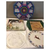 PFALTZGRAFF TRAY, ARCOROC GLASS PLATE, SPIN BINGO