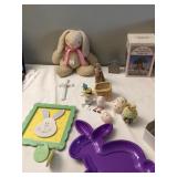 AVON EASTER EGGS, COVERED TRINKET BOXES, BUNNIES