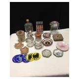 BALL IDEAL JARS WITH WIRE, CAT LIZARD COASTERS,