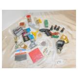 CLOCK, KEY CHAINS, NEW BOTTLE OPENER, GREEN STONE