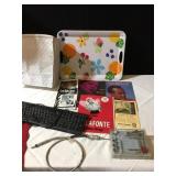 BELAFONTE BOOK, KEYBOARD, CUP HOLDER, ETC.