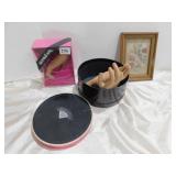 MANNEQUIN HANDS WITH BROKEN FINGERS, NEEDLEPOINT