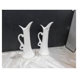 SET OF 2 MATCHING ROYAL CROWN PITCHERS,