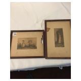 TWO WALLACE NUTTINGS SEE MAT DAMAGE