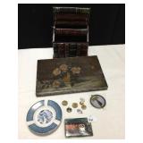 ORIGINAL OIL ON CANVAS, 12X8, RELIGIOUS MEDALS,