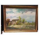 IMPORTED ORIGINAL OIL PAINTING, SIGNED B SARA,