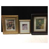 3 FRAMED AND MATTED FRENCH IMPRESSIONIST