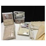 KING SIZE LACE PILLOW SHAMS, SOME NEW, SOME