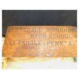 LEETSDALE HIGH SCHOOL WOOD BOX