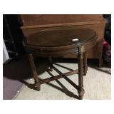 GORDON FURNITURE END STAND WITH GLASS TOP 22 H X